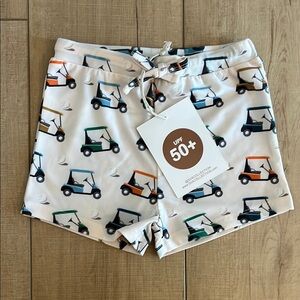 Golf Cart Print Swim Shorts